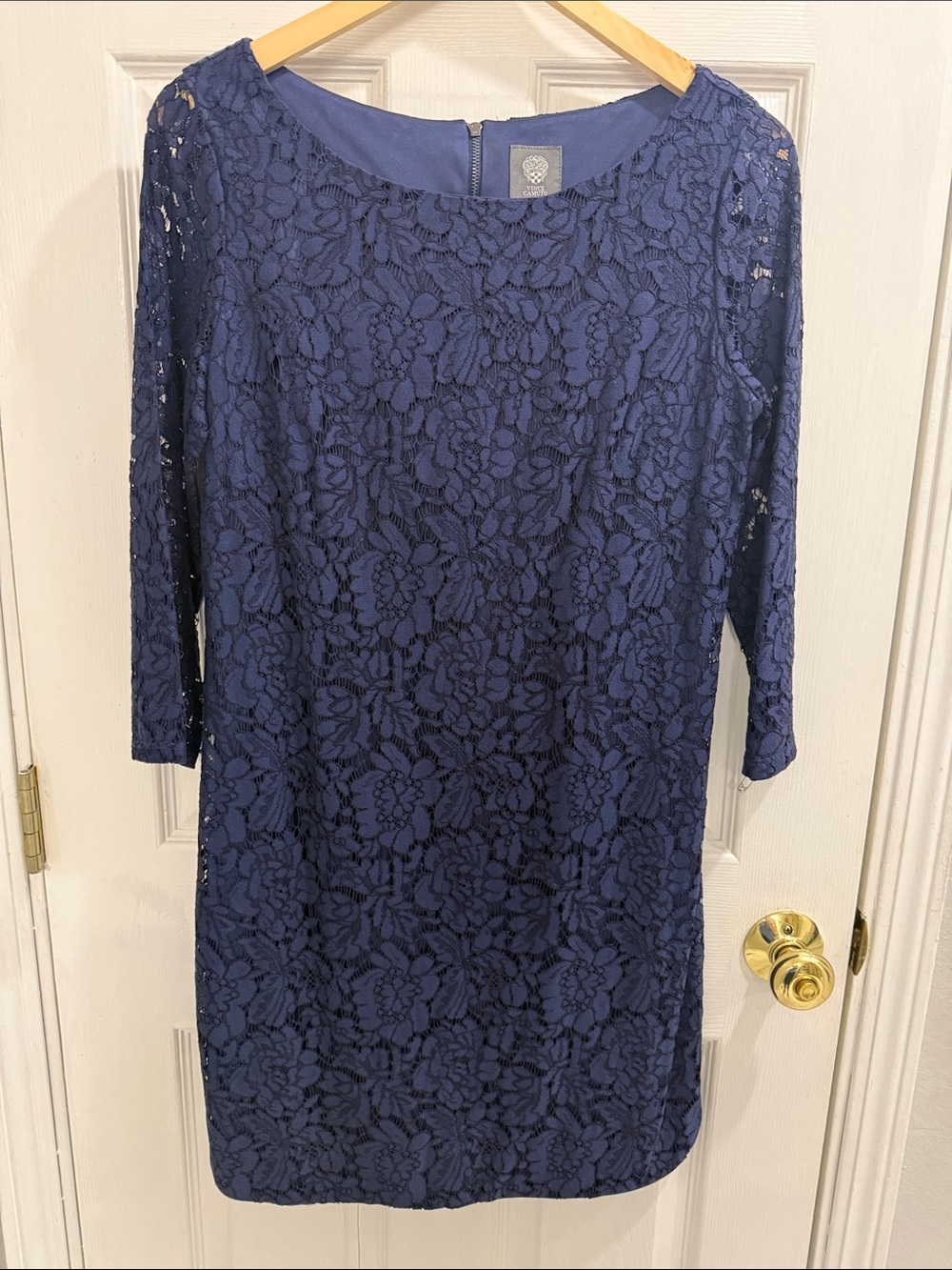 Vince Camuto Navy Lace Women’s Sheath Dress - size 10